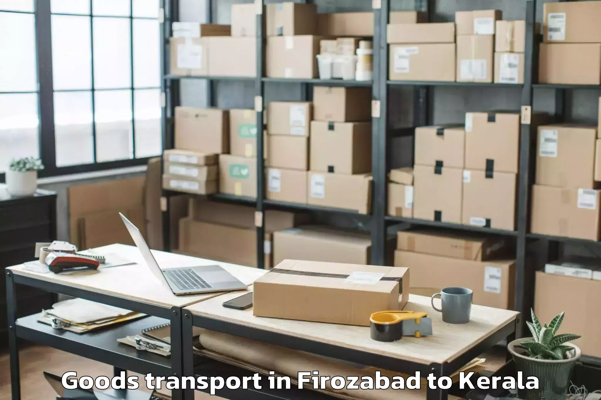 Reliable Firozabad to Marayoor Goods Transport